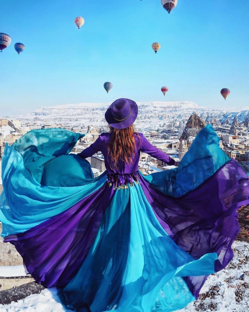 El mundo está bajo la falda: el viajero ruso ha conquistado a instagram fotos de vestidos de airy