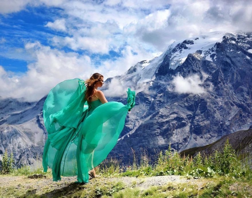 El mundo está bajo la falda: el viajero ruso ha conquistado a instagram fotos de vestidos de airy