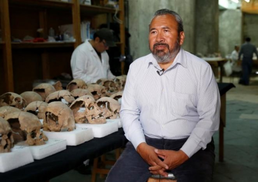 En la ciudad de México descubrió el Azteca torre de cráneos humanos En la ciudad de México descubrió el Azteca torre de cráneos humanos