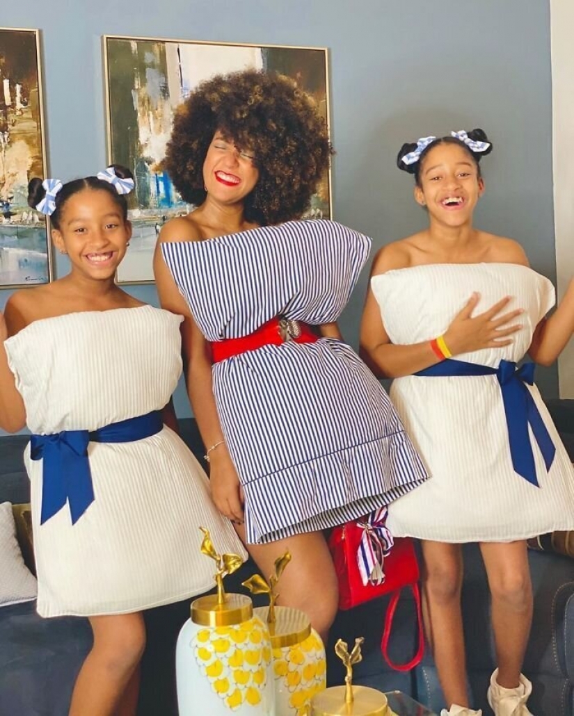 En la red aparecieron los nuevos cuarentena tendencia — vestido-almohada