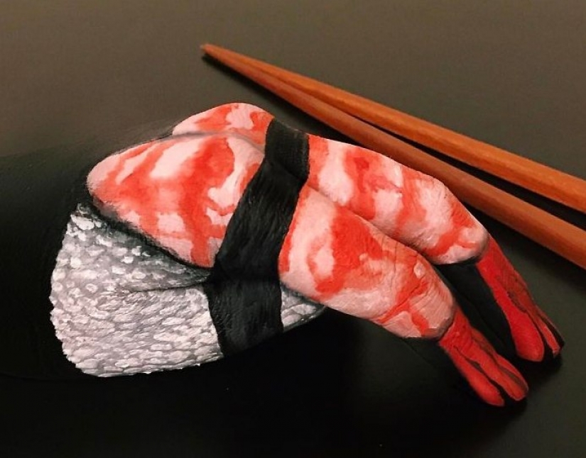 "Estoy a la persona a comer" la canadiense maquillaje artista dibuja los rostros de las mujeres con las hamburguesas, bocadillos y pizzas "Estoy a la persona a comer" la canadiense maquillaje artista dibuja los rostros de las mujeres con las hamburguesas, bocadillos y pizzas