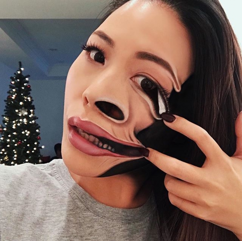 "Estoy a la persona a comer" la canadiense maquillaje artista dibuja los rostros de las mujeres con las hamburguesas, bocadillos y pizzas "Estoy a la persona a comer" la canadiense maquillaje artista dibuja los rostros de las mujeres con las hamburguesas, bocadillos y pizzas