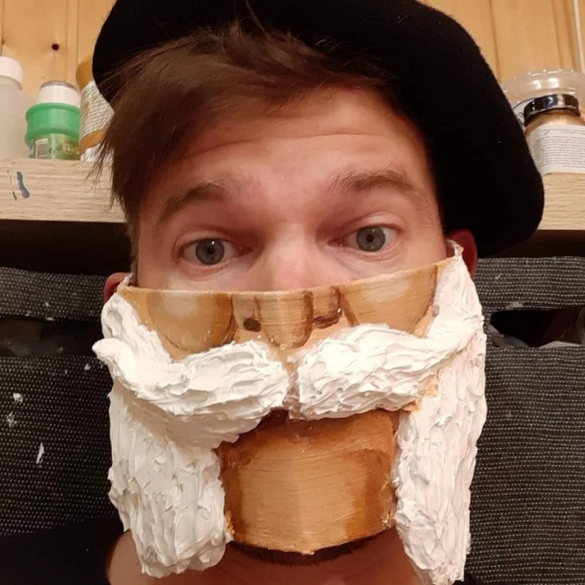 Every day new mask: challenge Austrian artist continues!