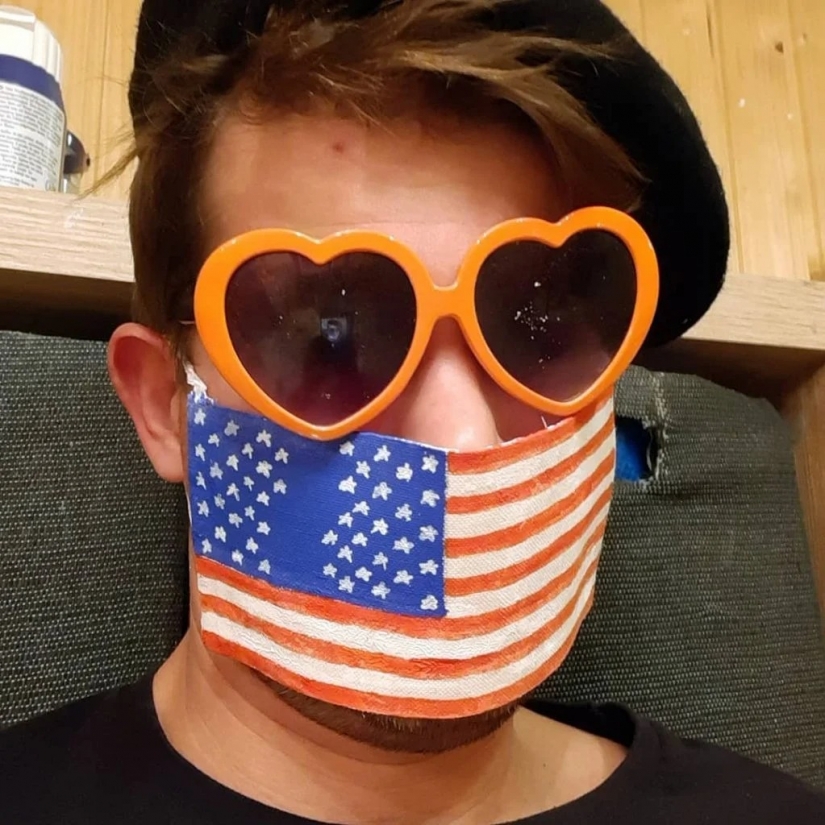 Every day new mask: challenge Austrian artist continues!