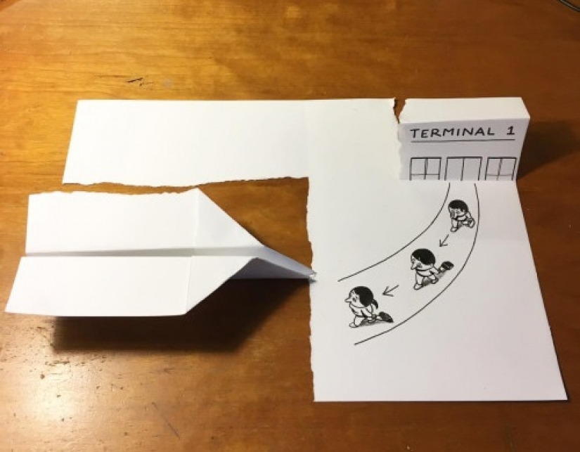 Experimentos con papel: comic 3D de dibujos del pintor danés