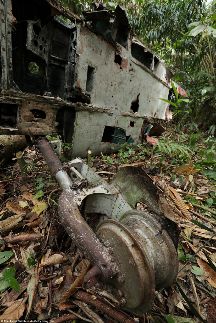 Fighting machines of world war II, lost on a remote island in the Pacific ocean Fighting machines of world war II, lost on a remote island in the Pacific ocean
