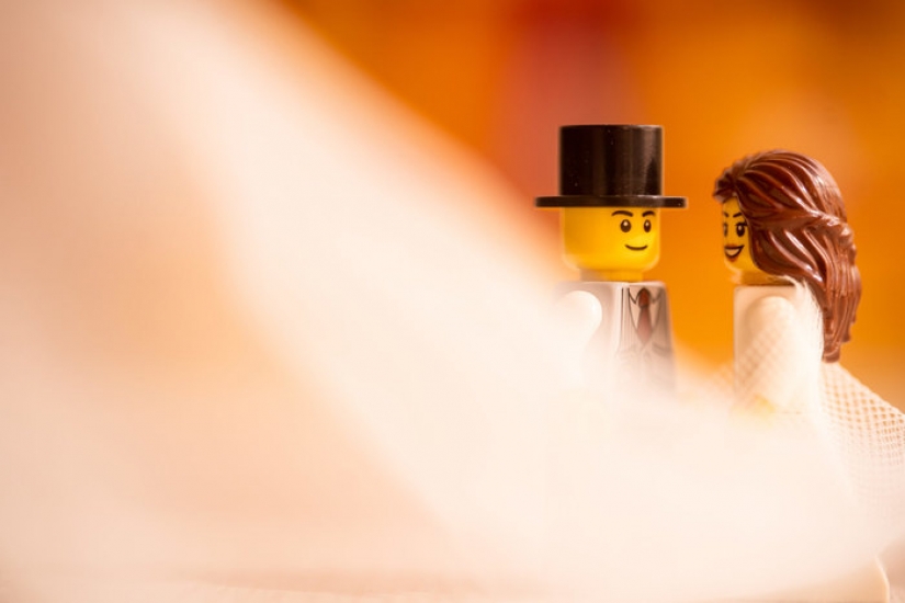 Fotógrafo de bodas en cuarentena hizo una sesión de fotos de figuras de LEGO