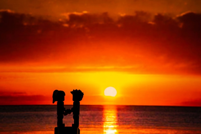 Fotógrafo de bodas en cuarentena hizo una sesión de fotos de figuras de LEGO