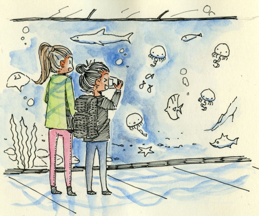 From Italy to Canada for a first date: the artist drew a comic about the first meeting with a sweetheart From Italy to Canada for a first date: the artist drew a comic about the first meeting with a sweetheart