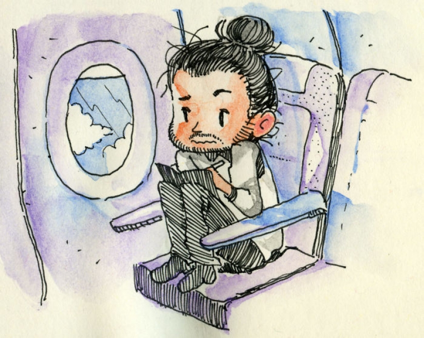 From Italy to Canada for a first date: the artist drew a comic about the first meeting with a sweetheart From Italy to Canada for a first date: the artist drew a comic about the first meeting with a sweetheart