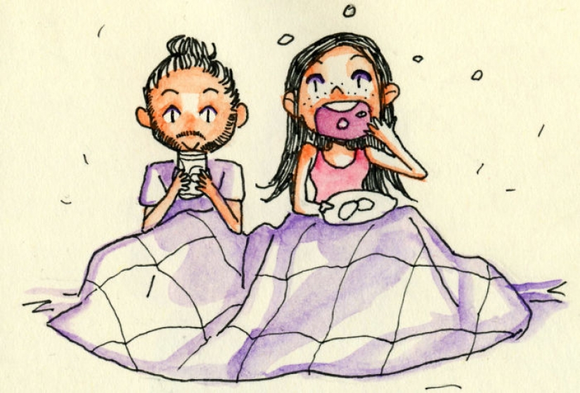 From Italy to Canada for a first date: the artist drew a comic about the first meeting with a sweetheart From Italy to Canada for a first date: the artist drew a comic about the first meeting with a sweetheart
