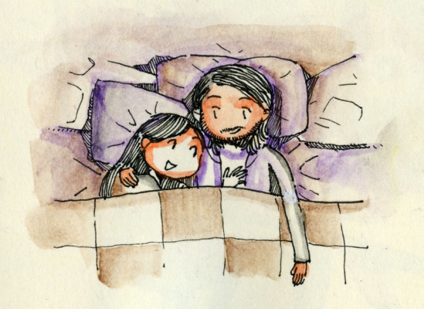 From Italy to Canada for a first date: the artist drew a comic about the first meeting with a sweetheart From Italy to Canada for a first date: the artist drew a comic about the first meeting with a sweetheart
