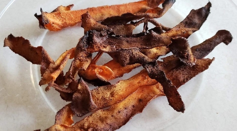 Fun crack: videorecipe bacon carrot in aerogrill Fun crack: videorecipe bacon carrot in aerogrill