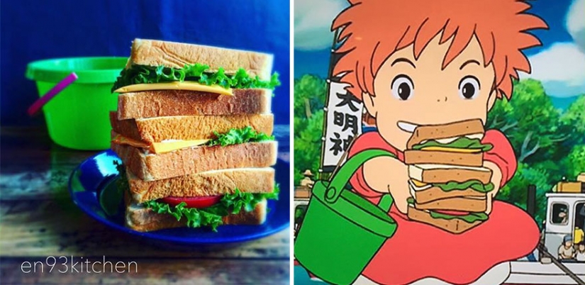 Great idea how to feed a naughty child: Japanese serves cartoons Miyazaki Great idea how to feed a naughty child: Japanese serves cartoons Miyazaki