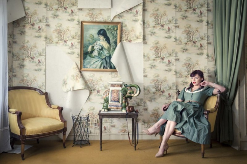 Guy photographing his girlfriend in an abandoned locations across Europe Guy photographing his girlfriend in an abandoned locations across Europe