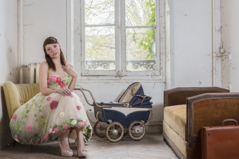 Guy photographing his girlfriend in an abandoned locations across Europe Guy photographing his girlfriend in an abandoned locations across Europe