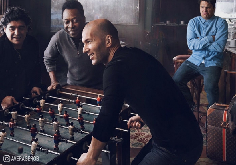 Guy se inserta a sí mismo en las fotos con las celebridades, y es muy divertido Guy se inserta a sí mismo en las fotos con las celebridades, y es muy divertido