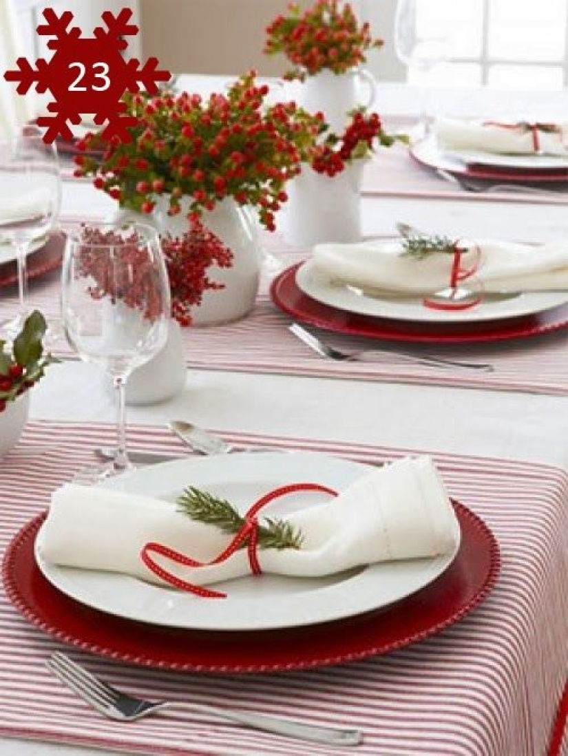 How to decorate the table for the New year: 20 easy ideas