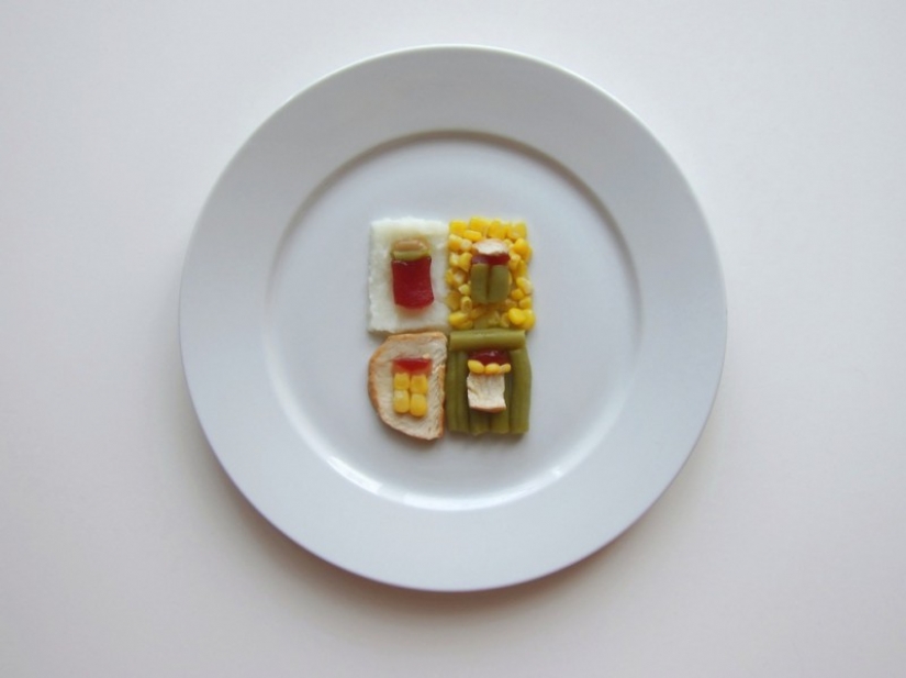 How would it look on your dinner if it was prepared by famous artists