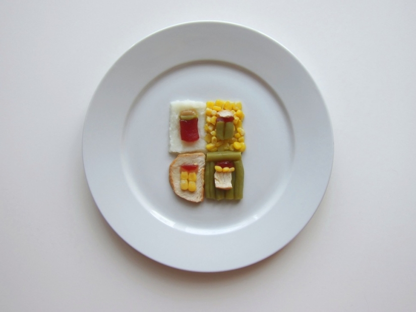 How would it look on your dinner if it was prepared by famous artists