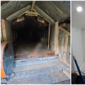 Husband remade the little attic in the closet of a dream for the wife