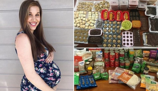 "I made a deal — give birth safely!": Thrifty mom before birth prepared for the future hundreds of meals "I made a deal — give birth safely!": Thrifty mom before birth prepared for the future hundreds of meals