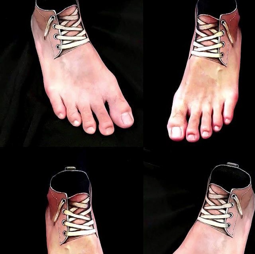 "I'm the person to eat" the canadian make-up artist draws women's faces with burgers, rolls and pizza