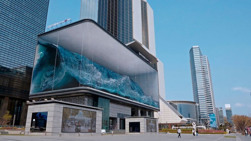 In Seoul appeared the largest anamorphic illusion in the world