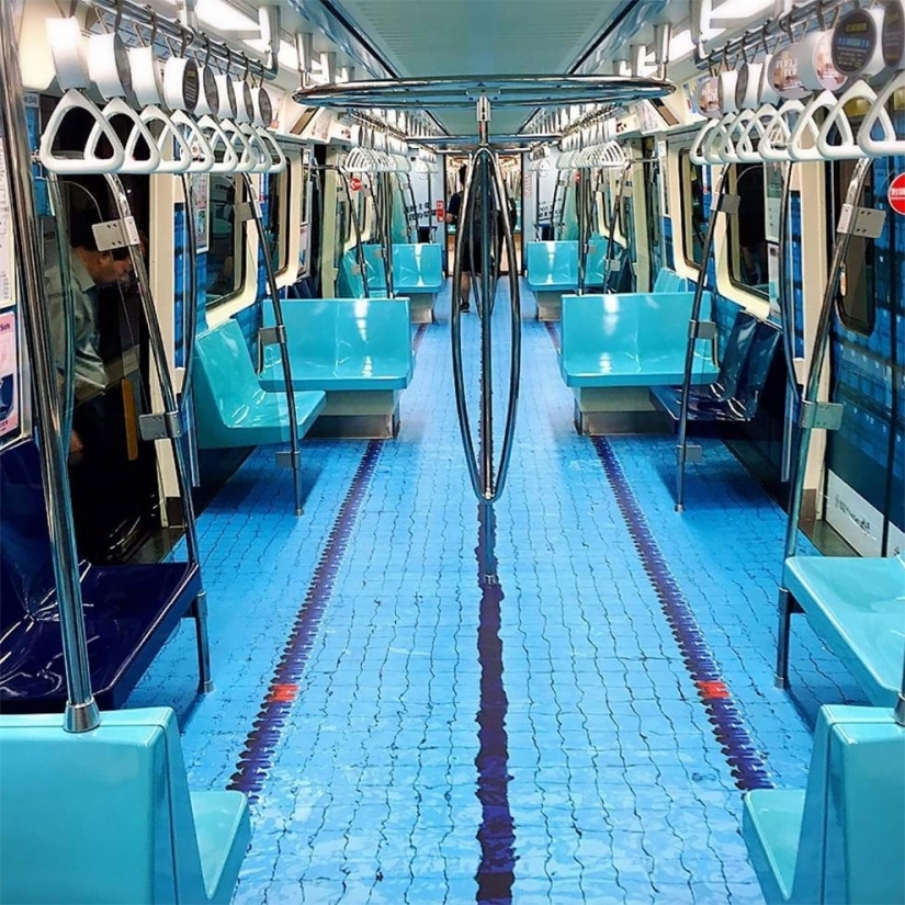 In Taipei subway cars turned into sports fields In Taipei subway cars turned into sports fields