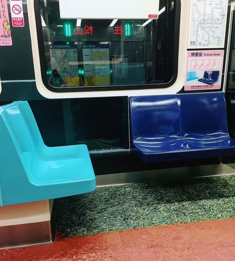 In Taipei subway cars turned into sports fields In Taipei subway cars turned into sports fields