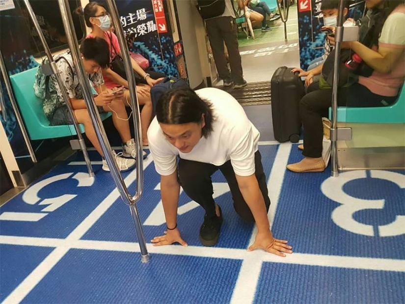 In Taipei subway cars turned into sports fields In Taipei subway cars turned into sports fields