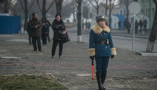 In the North Korean traffic police choose only pretty girls
