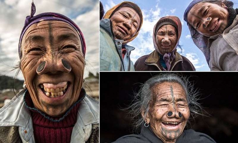 Increíble costumbres de la tribu, donde las mujeres tienen que usar tubos en su nariz