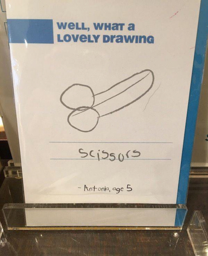 Innocent children's drawings, which look absolutely indecent Innocent children's drawings, which look absolutely indecent