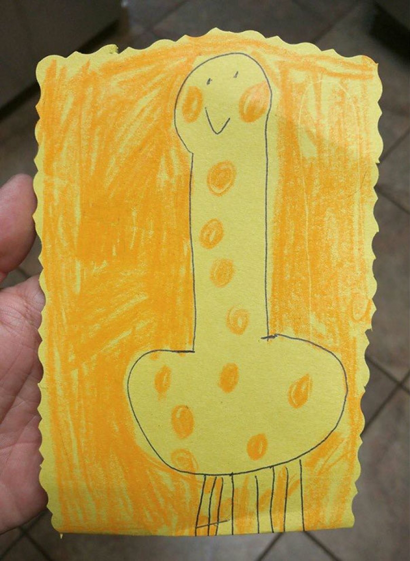 Innocent children's drawings, which look absolutely indecent Innocent children's drawings, which look absolutely indecent