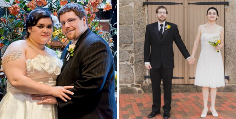 Inspiring photographs couples before and after the weight loss