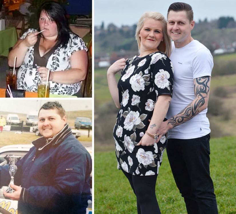 Inspiring photographs couples before and after the weight loss