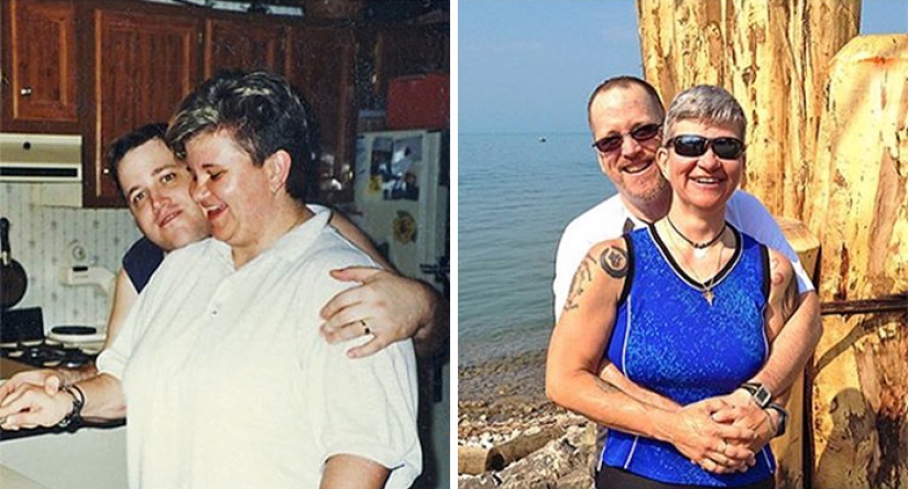 Inspiring photographs couples before and after the weight loss