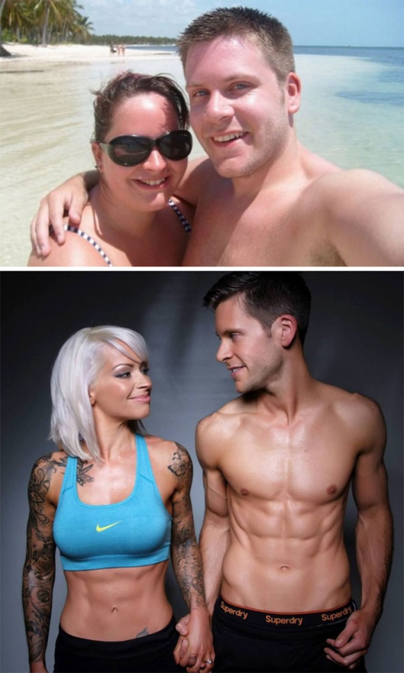 Inspiring photographs couples before and after the weight loss