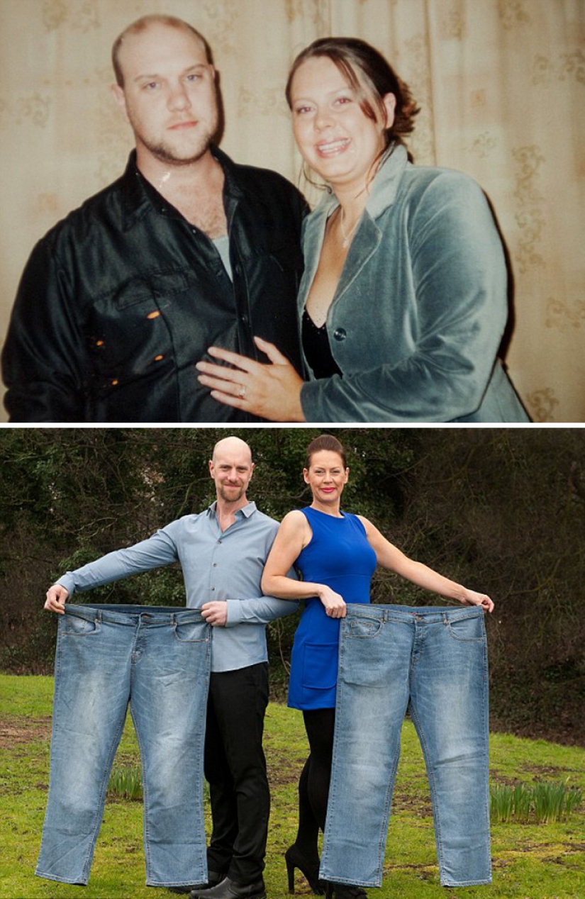 Inspiring photographs couples before and after the weight loss