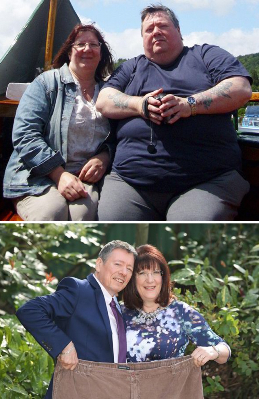 Inspiring photographs couples before and after the weight loss