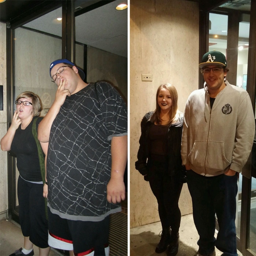 Inspiring photographs couples before and after the weight loss