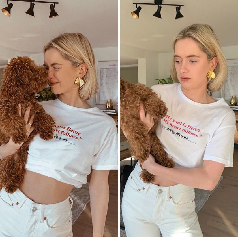 Instagram vs La modelo reveló el secreto, mostrando el ideal y el real de la foto