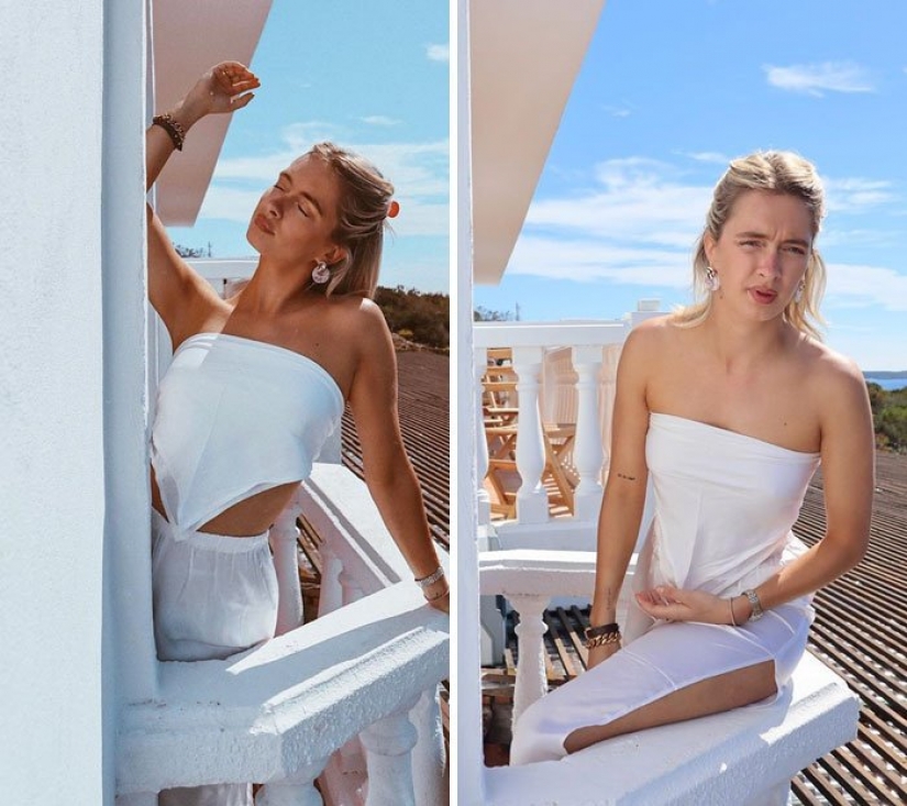 Instagram vs La modelo reveló el secreto, mostrando el ideal y el real de la foto