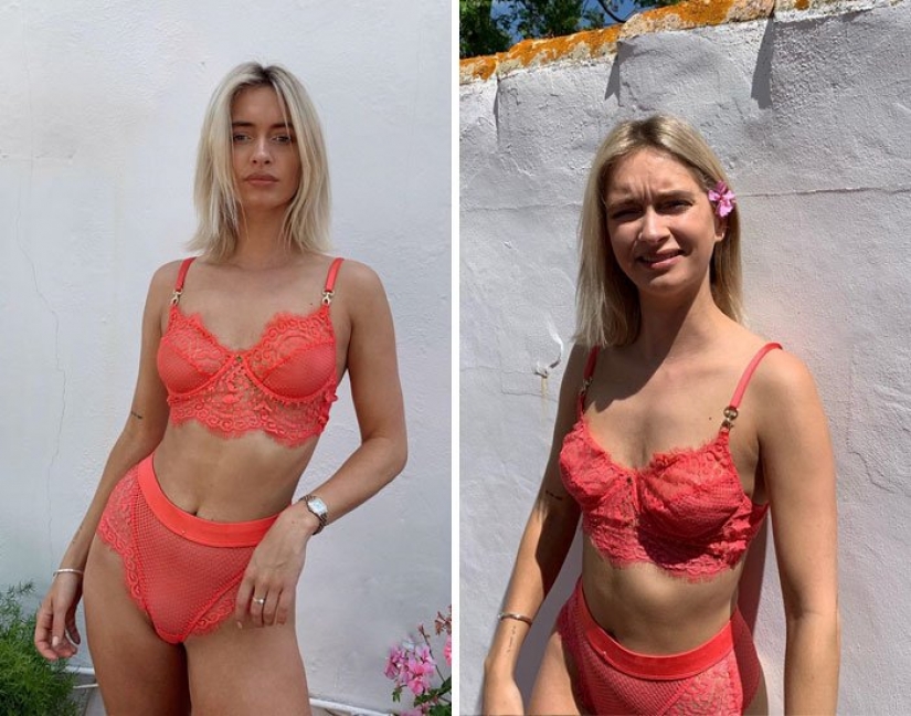 Instagram vs La modelo reveló el secreto, mostrando el ideal y el real de la foto