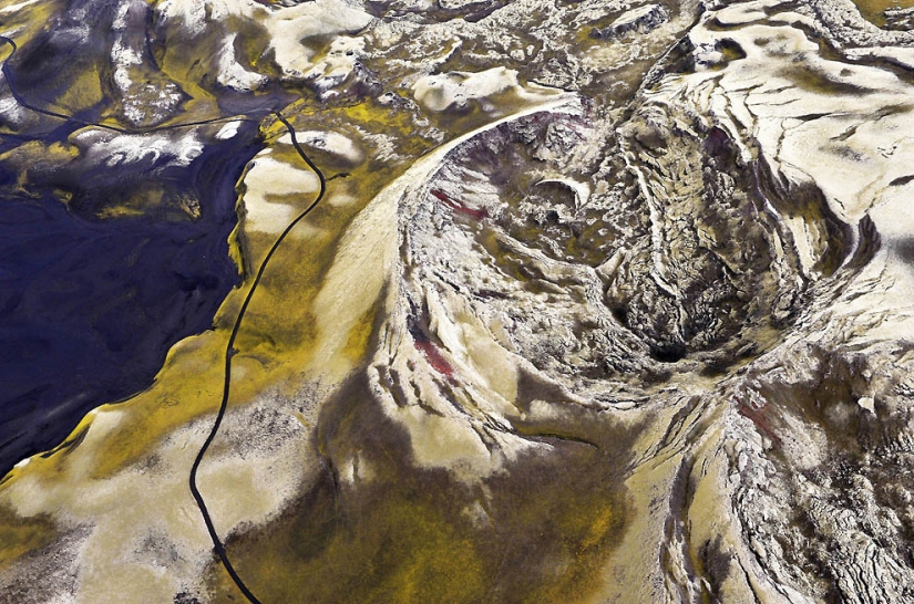 Islandia a partir de la altura de vuelo de los pájaros