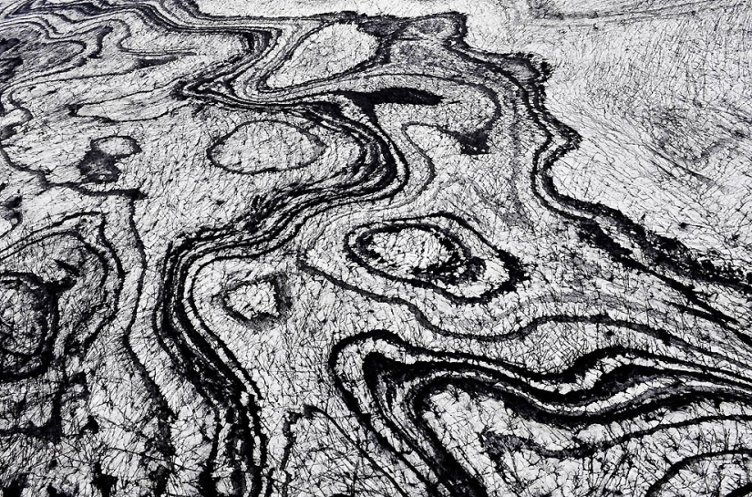 Islandia a partir de la altura de vuelo de los pájaros