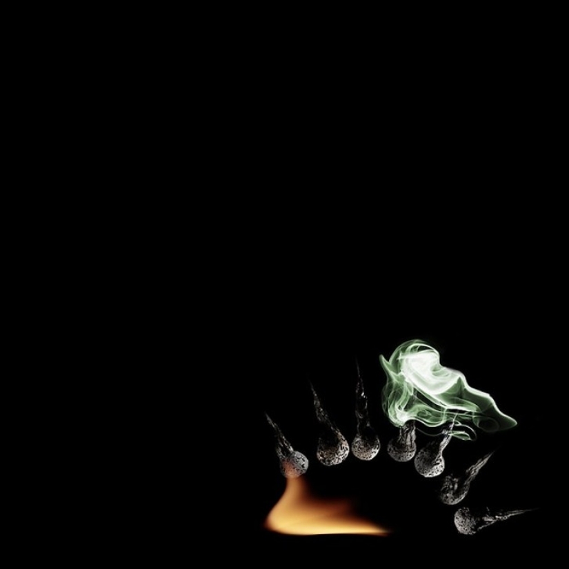 Jugando con fósforos: un trabajo mágico de Stanislav Aristov