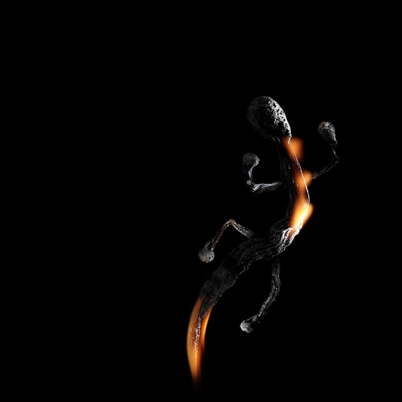 Jugando con fósforos: un trabajo mágico de Stanislav Aristov