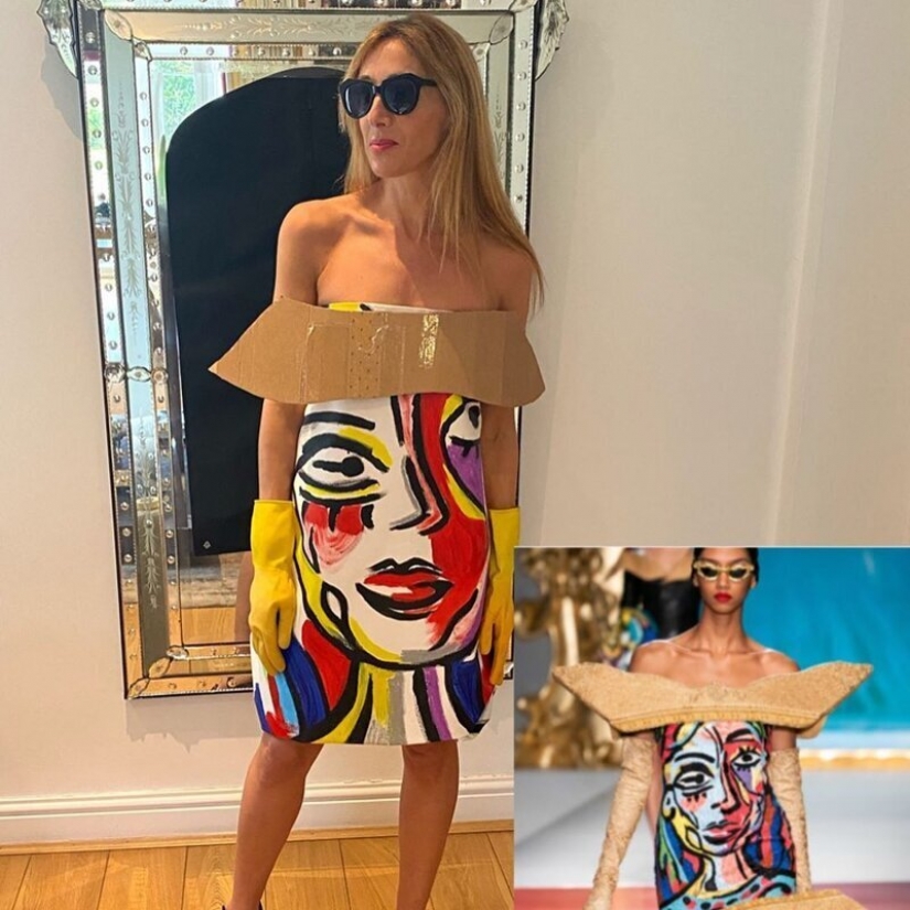 La cuarentena de estilo: la moda de las imágenes a partir de materiales de desecho